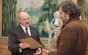  Лукашэнка і Кустурыца, фота БЕЛТА