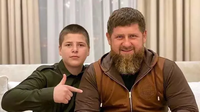 Рамзан Кадыров с сыном Адамом