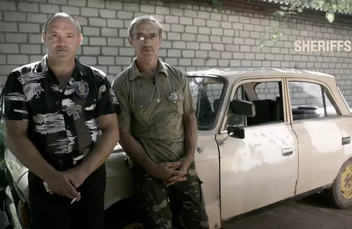 Skryn: kadr ź filma «Ukrainskija šeryfy»
