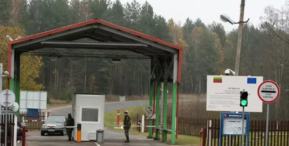 Пункт пропуска на белорусско-литовской границе
