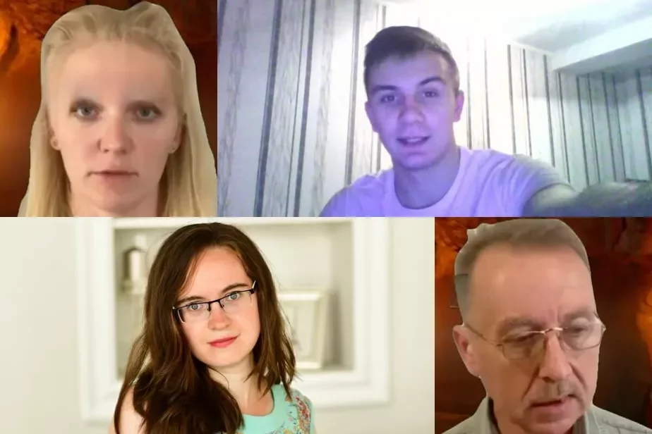 Четверо из восьми задержанных. Фото: «ВКонтакте», канал ГУБОПиК